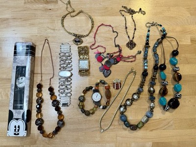 Mixed Jewelry Lot. Peyote bird, Disney, Betsy Johnson And Others 