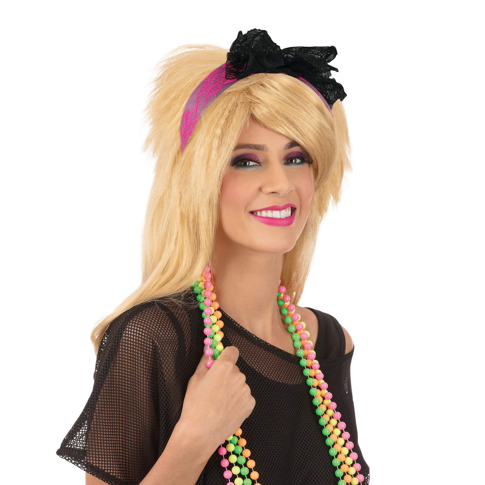 Bristol Novelty BA3553 - Orecchini anni '80 Rosa