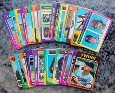Lot of 39 - 1975 Topps Baseball Cards Filler/Replacement Ungraded VG to EX