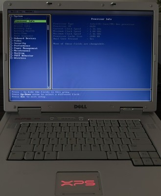 Dell XPS M1710 Retro Gaming Laptop Windows XP, GTX NVIDIA, 7900GS