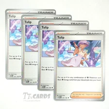 Tulip 181/182 x4 Trainer Playset 4x - Pokemon S&V Paradox Rift - 4 Card Set