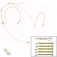 Double Earhook-Headset Mic Headworn Microphone For For Wireless