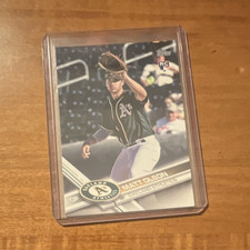 Topps 2017 Matt Olson Rookie #476 Oakland Athletics MLB Baseball Trading Card. rookie card picture