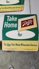 1950s Vintage Schlitz Beer Take Home Advertising Sign 14x15 🍺🍺🍺