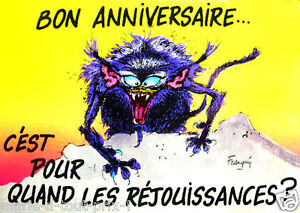 Postcard Birthday Monsters Franquin Happy Birthday Black Humor Ebay