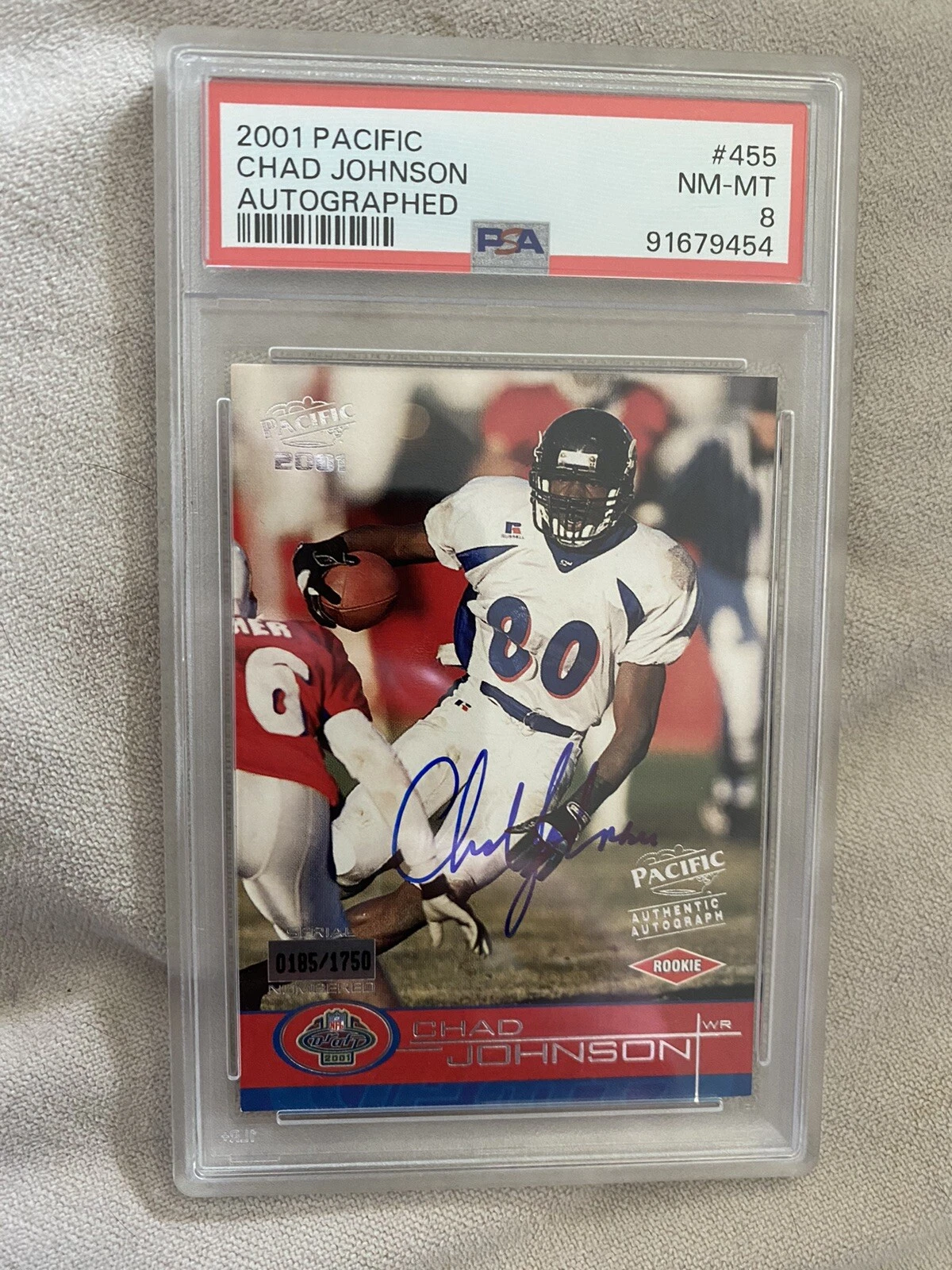 Chad Johnson Pacific #455 Autographed