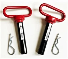 2 GOLIATH INDUSTRIAL RED HANDLE 7/8 X 4" TRACTOR HITCH PINS WAGON TRAILER RHP78S