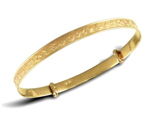 gold christening bracelet