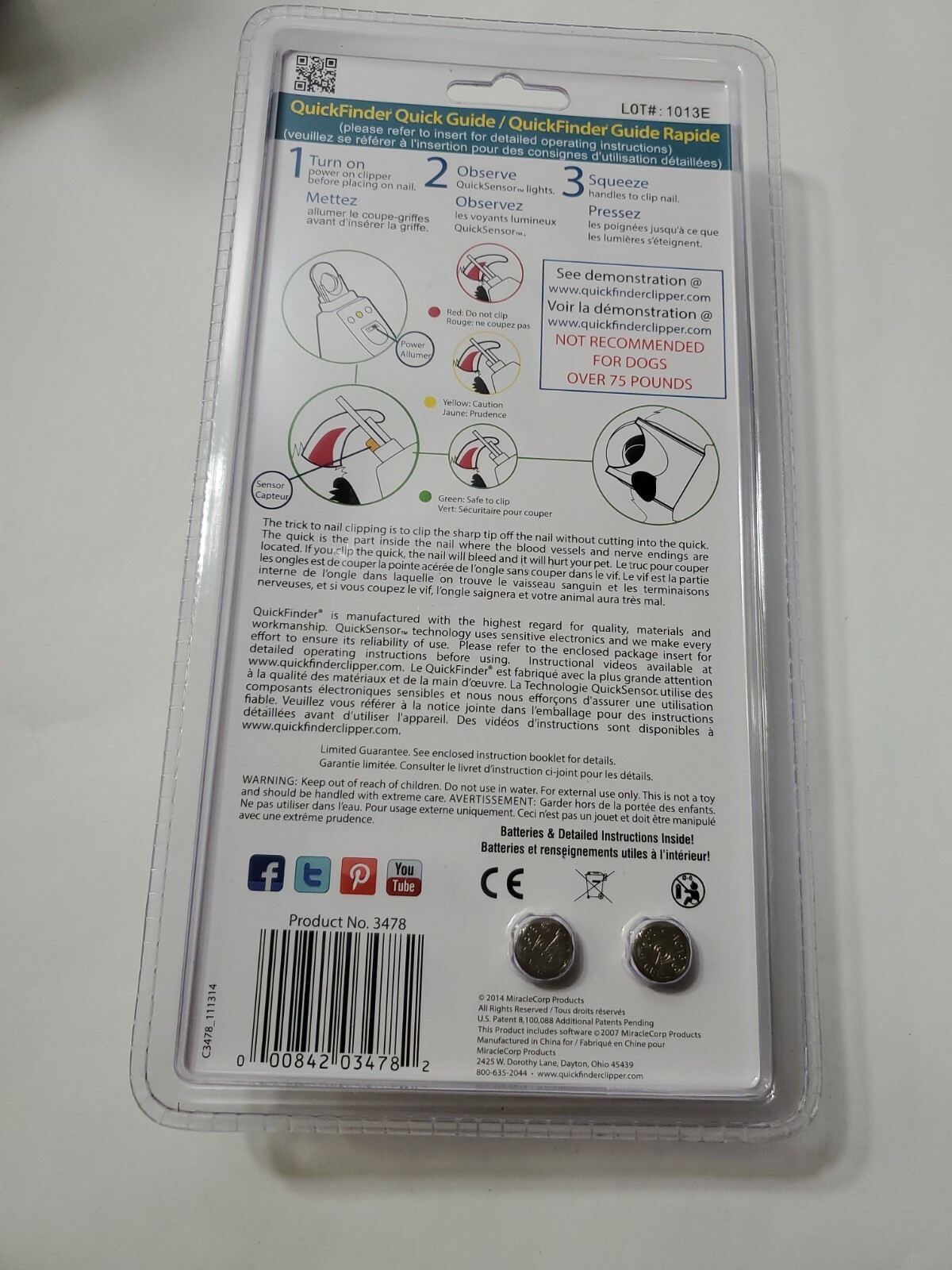 quickfinder deluxe instructions