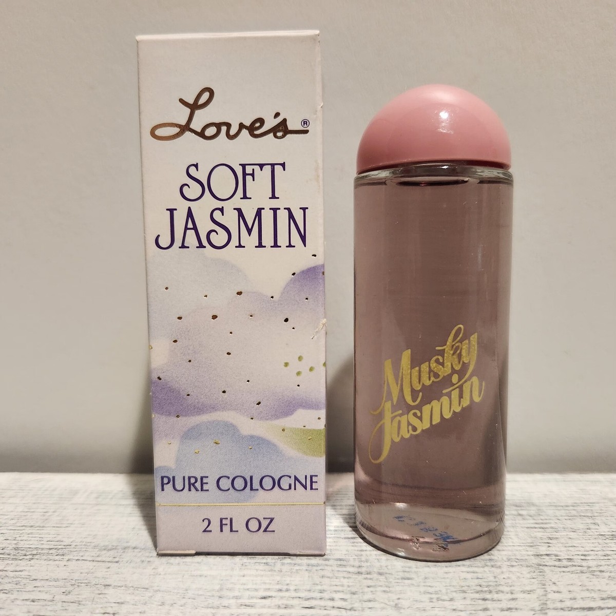 Vintage Loves Musky Jasmin Splash Cologne 2 Oz NEW Full Bottle