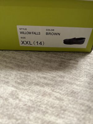 eddie bauer mens plaid slippers willow falls black Brown  display picture 1