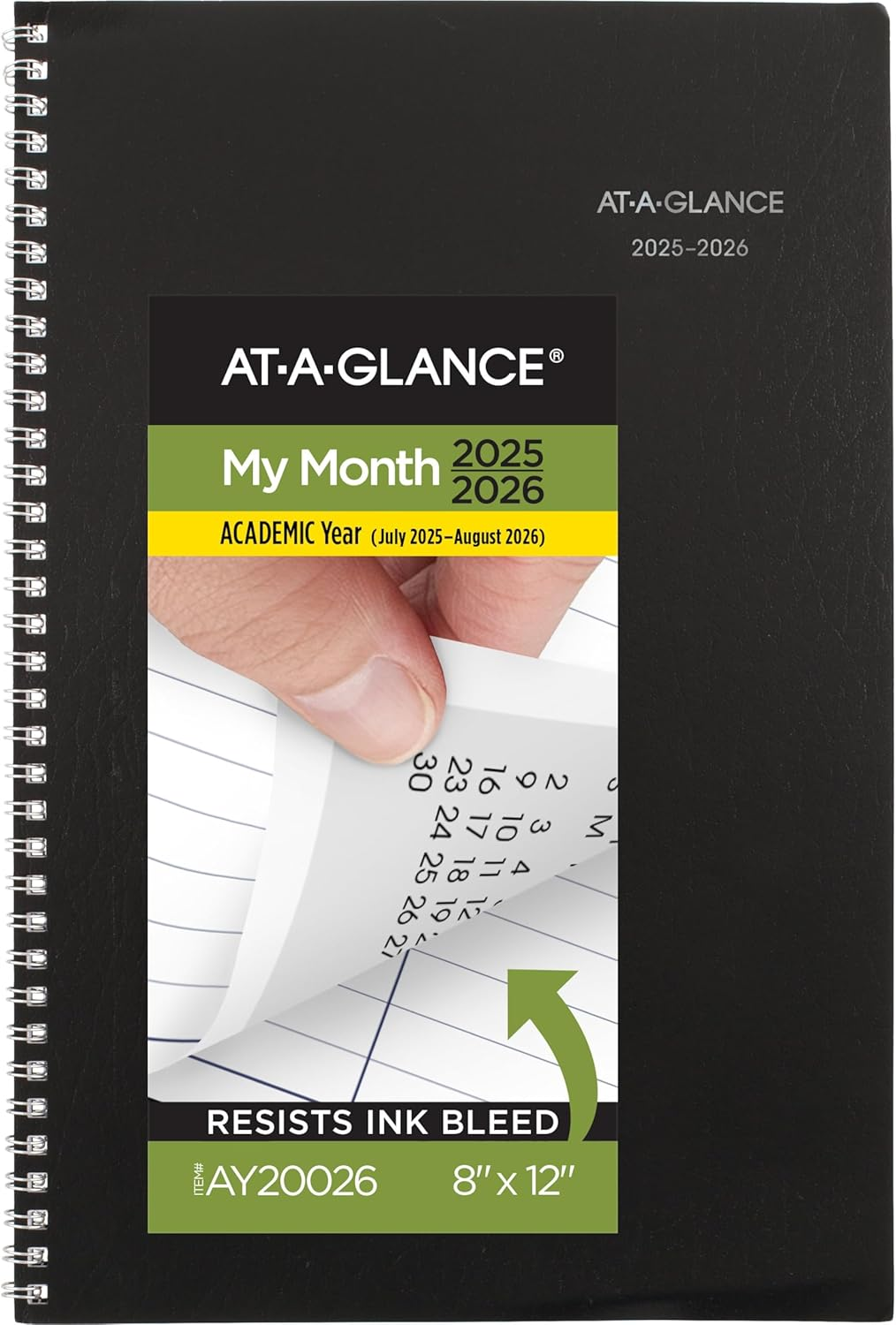 2025-2026 Large Academic Monthly Planner with Flexible Cover by Daymind  -image