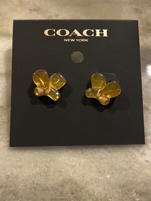 *Coach* ~ Bumble Bee Stud Earrings ~ CI880 ~ Brand New With Tags