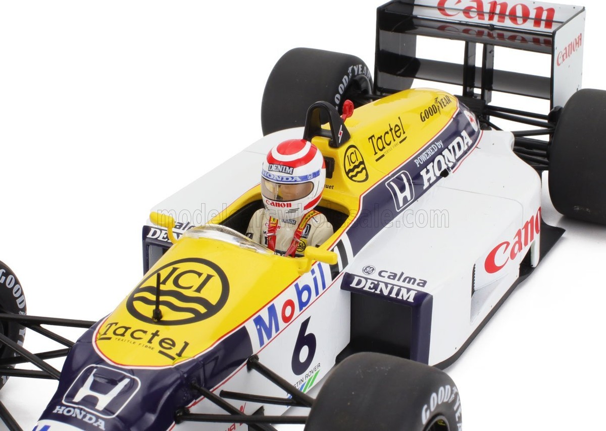 1:18 Williams-Honda FW11 No.6 Nelson Piquet Winner 1986 Brazilian