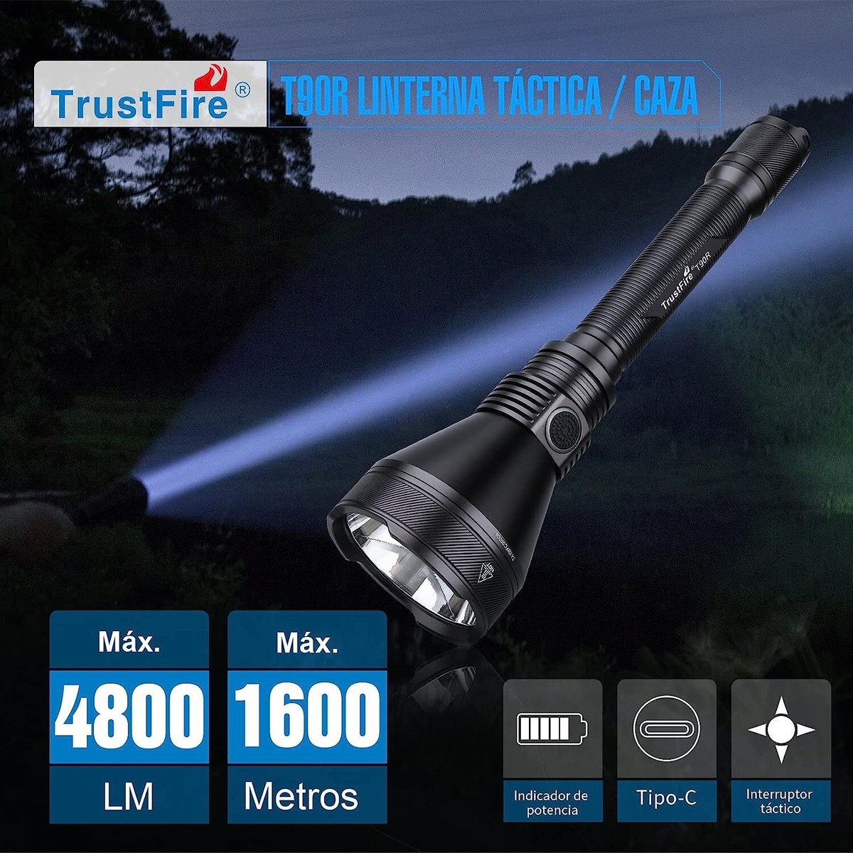 Trust Fire　T90R TrustFire T90R Flashlight(PURCHASE TO GET 20% OFF)