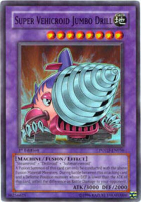 Super Vehicroid Jumbo Drill - POTD-EN036 - Super Rare - Unlimited Edition x1 - L