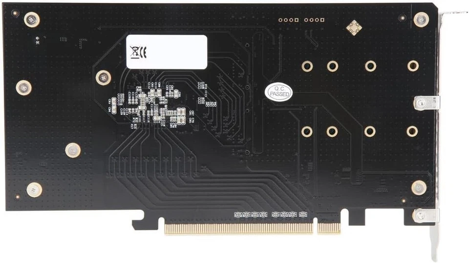 Syba Dual M.2 M-Key NVMe Ports to PCIe 3.0 x16 Bifurcation Riser Controller new! - Image 4 of 4