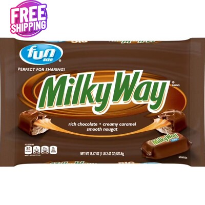 Milky Way Fun Size Milk Chocolate Candy Bars - 18.47 oz Bag