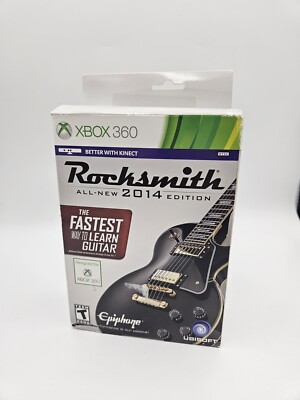 Rocksmith 2014 Edition (Microsoft Xbox 360, 2013) - Game & Cable Bundle - New