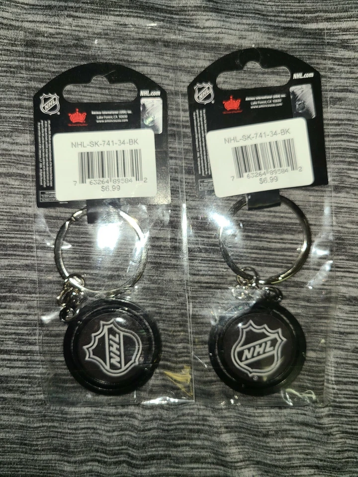 NHL Golden Knights Spinning Key Rings Lot Of 2 - Image 2 of 2