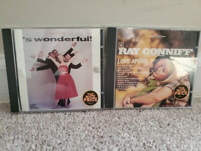 Lot of 2 Ray Conniff CDs: Wonderful, Love Affair