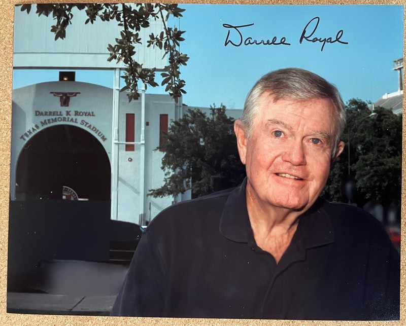 Darrell Royal - University of Texas National Champions Coach - Autographed Photo