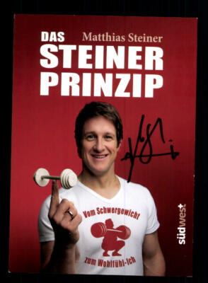 Matthias Steiner Gewichtheben Autogrammkarte  Original Signiert + A 218040