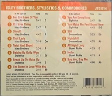 014 ISLEY BROTHERS STYLISTICS COMMODORES   JUST TRACKS   KARAOKE  LOT VA