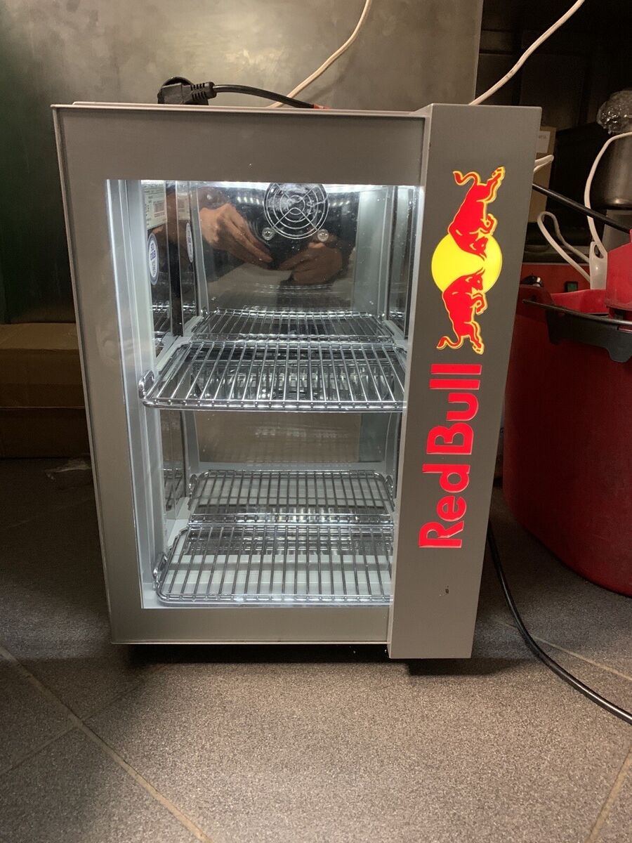 VERY RARE OEM Red Bull Led Limited 3D Logo Fridge Pub Home Garden