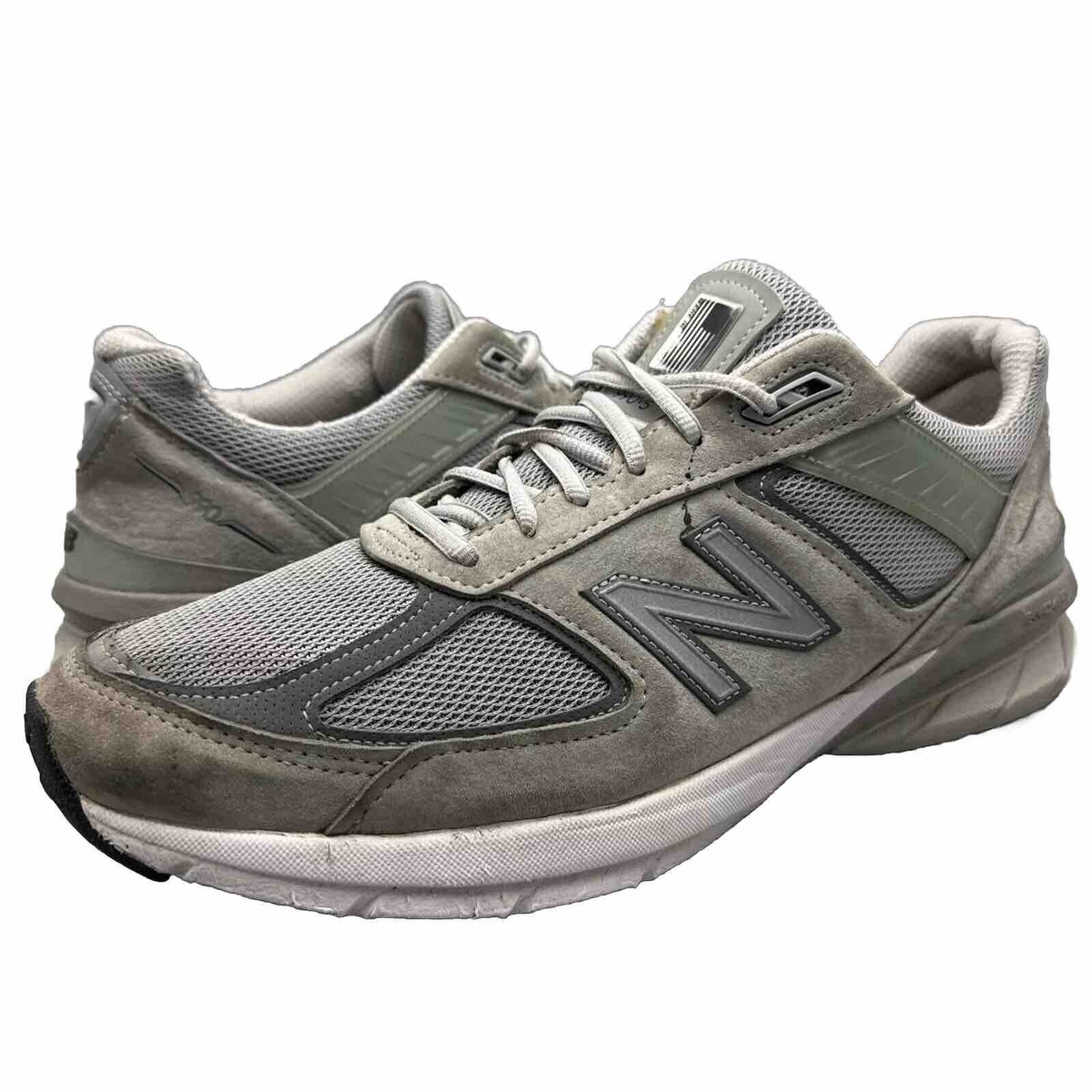 New Balance Mens 12.5 D 990v5 Gray Castlerock M990GL5 Made In USA 
