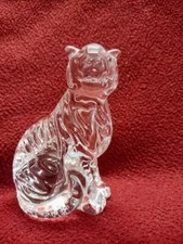 Baccarat Crystal Zodiac Tiger, 2010 Year of the Tiger 4.5" H