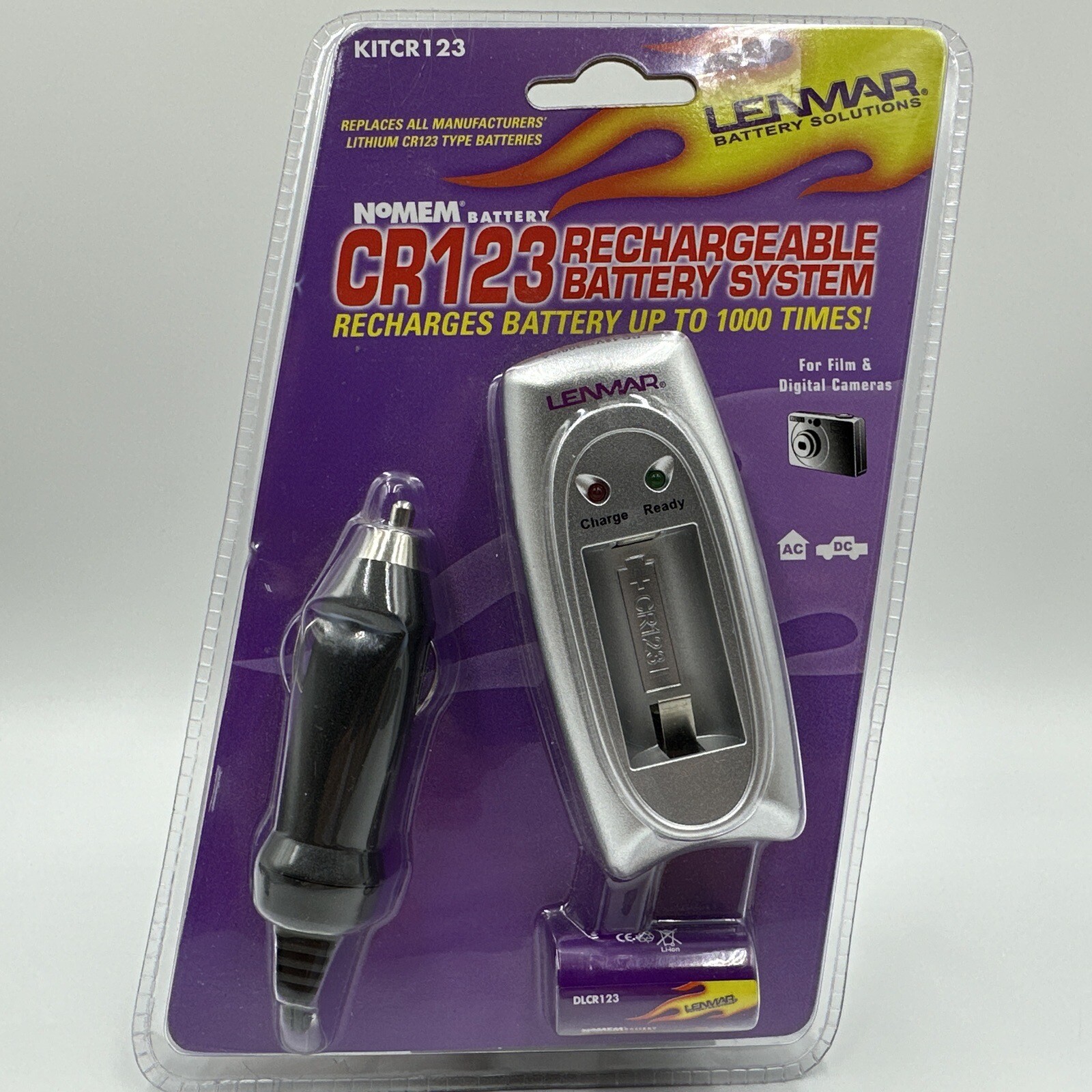 Lenmar KITCR123 AC/DC Rechargeable Battery System