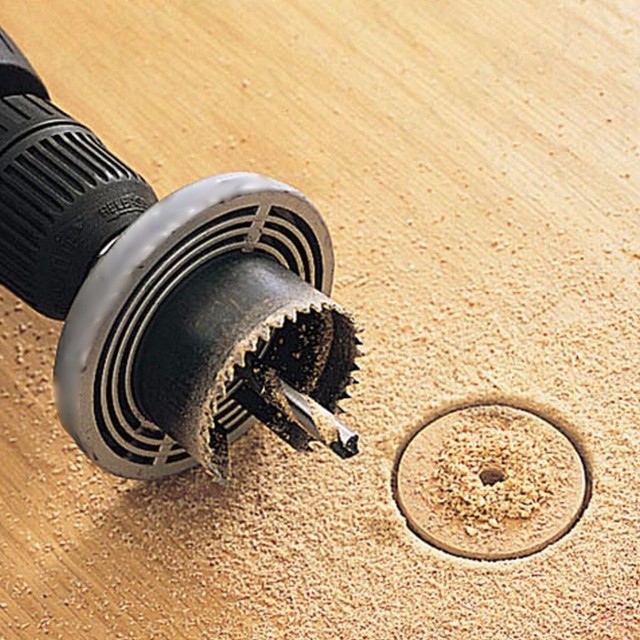 5pc Hole Saw Kit Metal 32mm 54mm Circle Cutter Drill Wood
