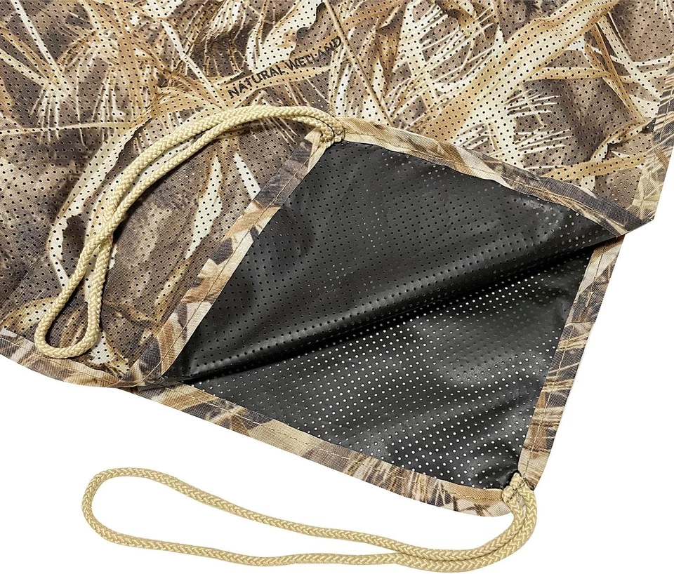 AUSCAMOTEK One Way See Through Camuflaje Malla Camuflaje Material de Red para Caza Foto 2 de 4