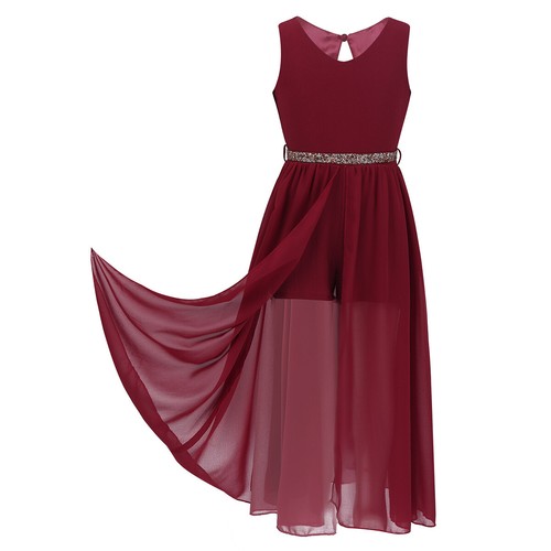 UK Kids Girls Lyrical Dance Dress Ballroom Latin Maxi Dress Shiny Sequins Skirts - Picture 30 of 44