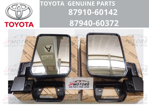 Toyota Genuine 70 Land Cruiser  Rear View Mirror Set 87910-60142 87940-60372