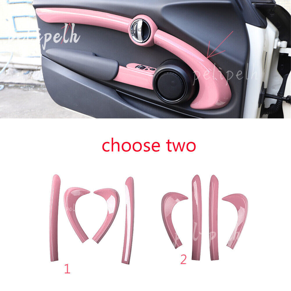 27PCS Pink color Interior Full Set Decoration Trim For Mini Cooper
