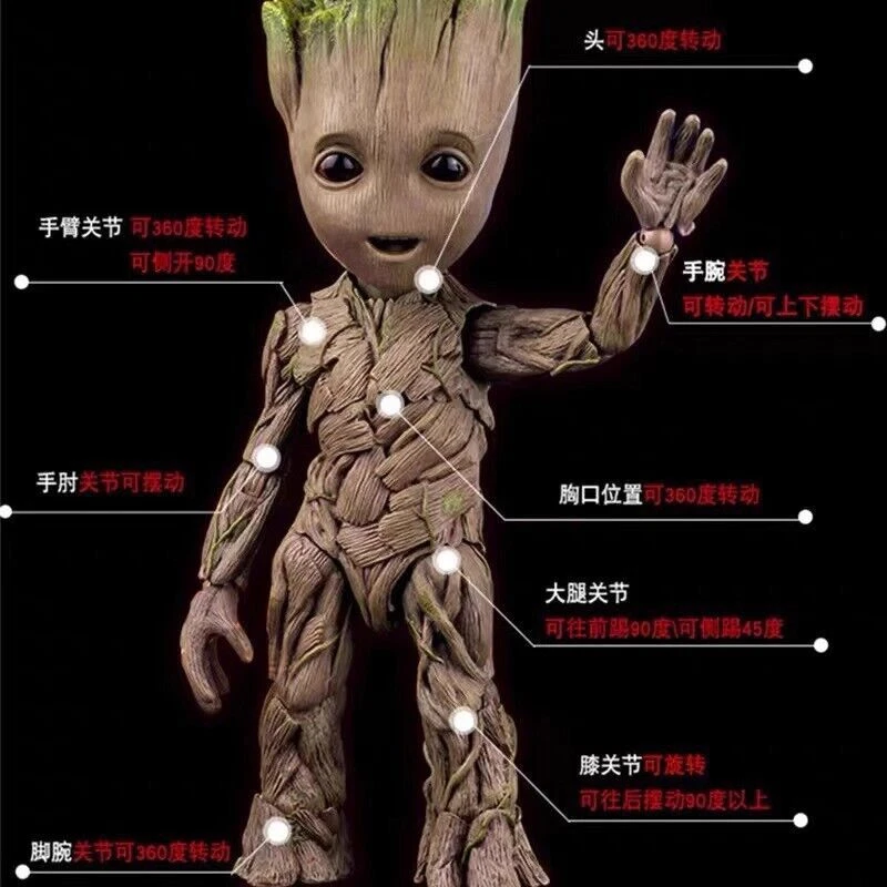 Guardians of the Galaxy Baby Groot Life-Size HT LMS005 26CM Action Figure w/Box - Image 3 of 4