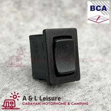 Small Mini Black Centre Off Rocker Switch Rectangle 12 - 250v  - 320015
