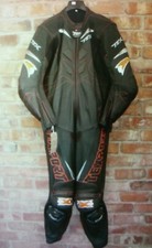 Tuta moto / donna / Texport / Podium Evo / pelle / divisibile/nera/argento/44-46