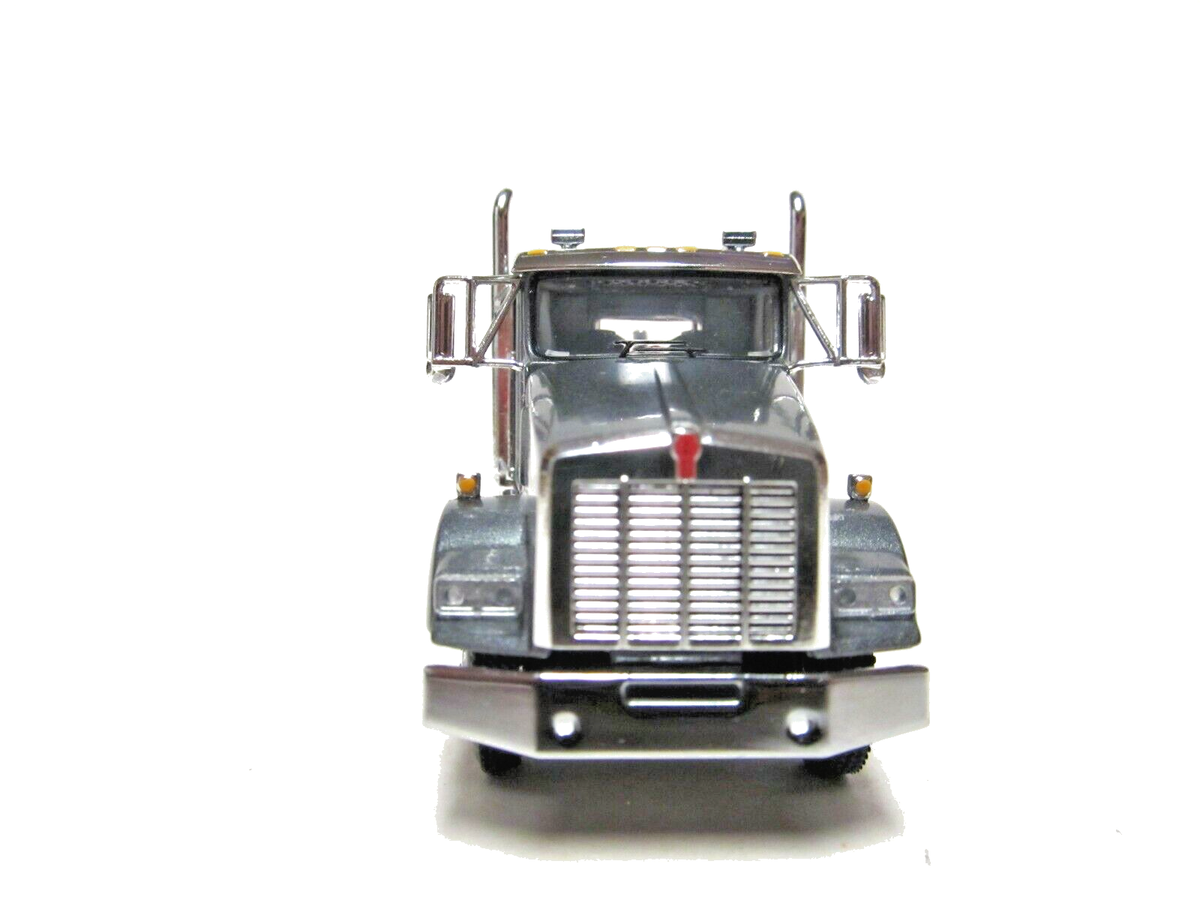 DCP / FIRST GEAR 1/64 SCALE T-800 KENWORTH DAY CAB, GUN METAL GRAY