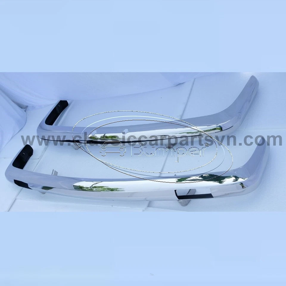 Lancia Flavia 2000 Coupé (1969-1971) bumpers by stainless steel New — 第 3/4 张图片