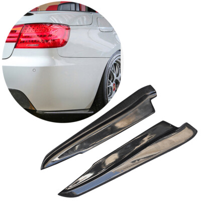 For BMW E92 M3 2008-2013 Carbon Fiber Rear Bumper Splitter Side Extend Lip Apron