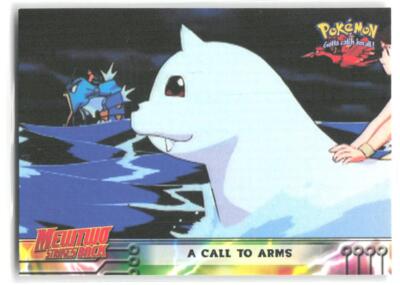 1998 Pokemon The First Movie #16 A Call to Arms Blue Label