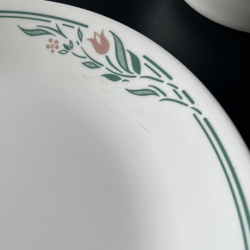Set di 3 Piatti da Corning Corelle Rosemarie vintage 1 Cena 1 Lato 1 Ciotola Cereali - Foto 9 di 9