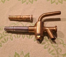 Messing Anschlaghahn alte Anschlag-Garnitur Bier