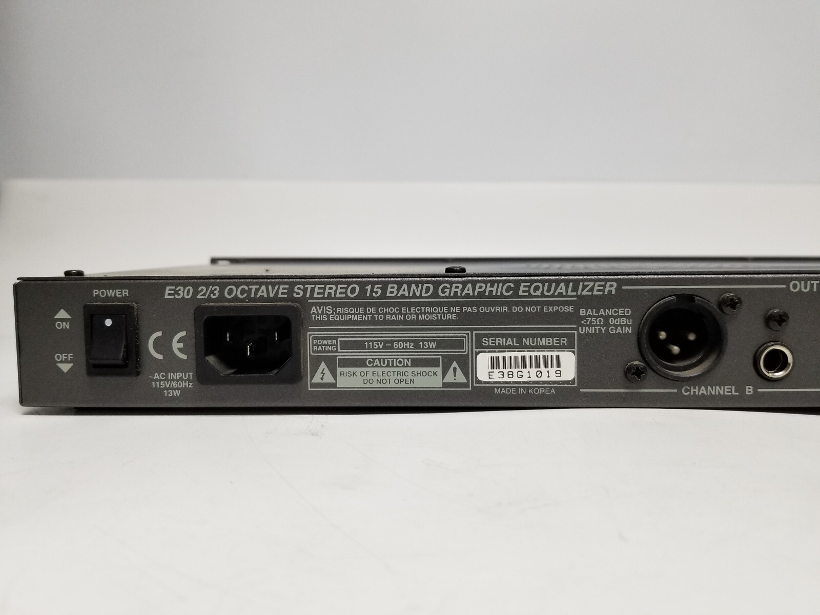 Samson E30 2/3 Octave Stereo 15 Band Graphic Equalizer eBay