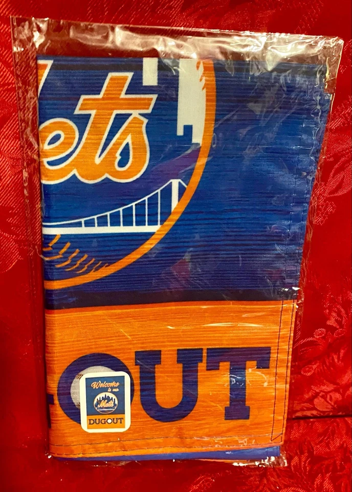 New York Mets Dugout Double Sided Garden Flag 12” x 18” MLB New In Package - Image 3 of 4