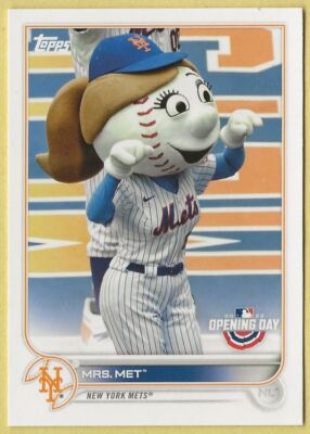 2022 Topps Opening Day Mrs. Met Mascots New York Mets M-15