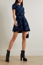 Alexander McQueen Iris Jacquard-Knit Minidress